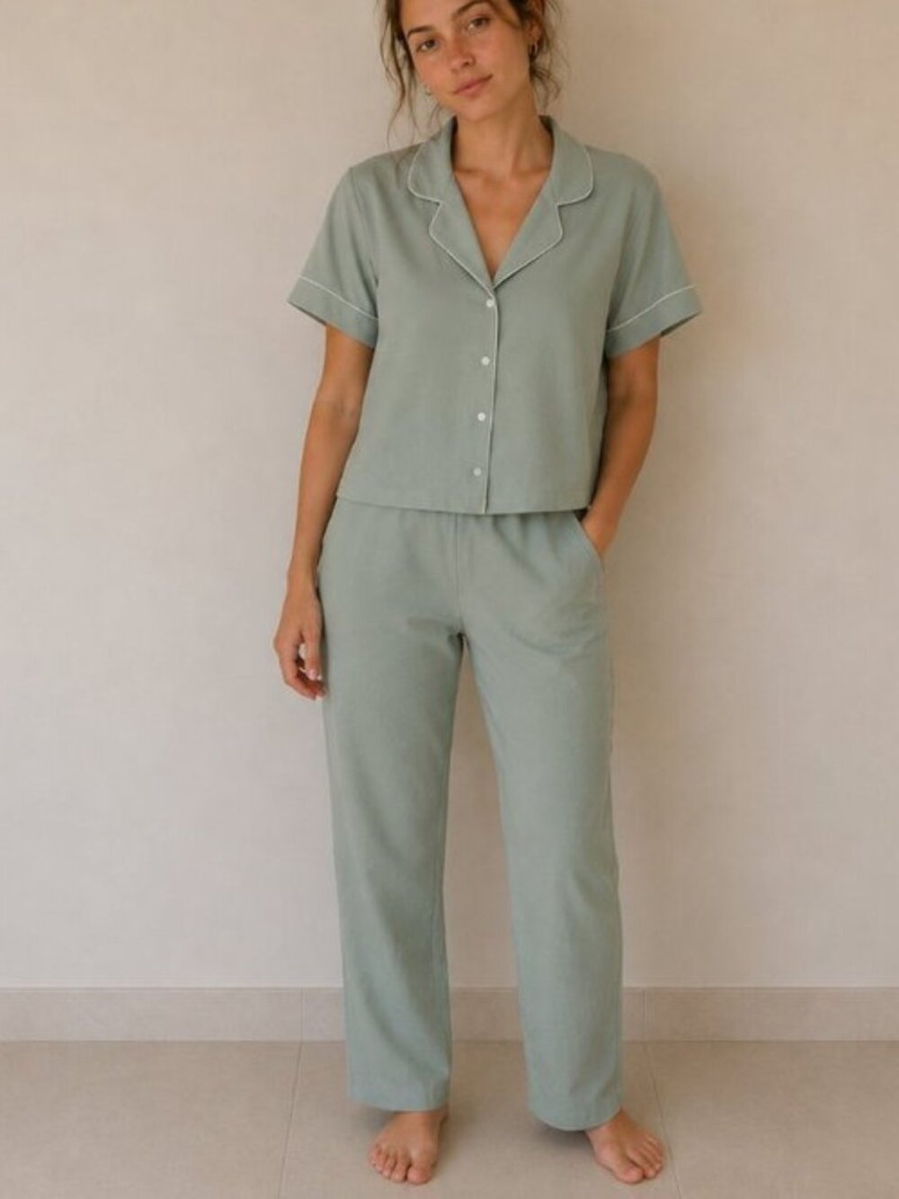 🆕 💙Jason Wu 2 piece sage pajamas Size Medium